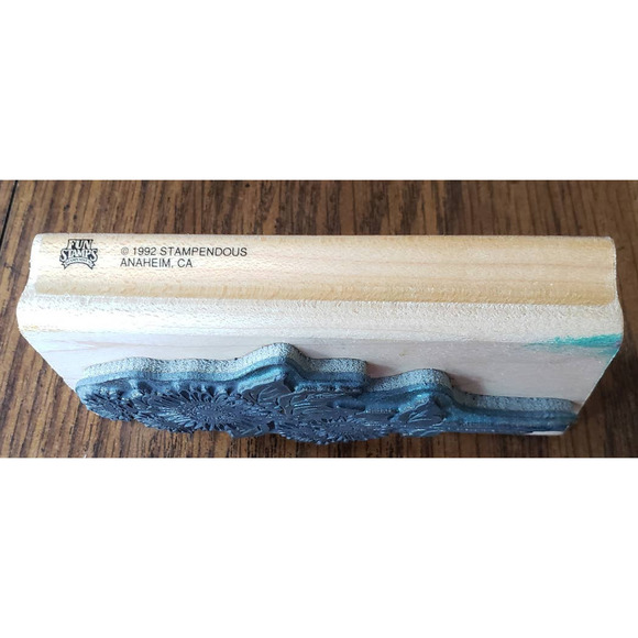 Stampendous Fun Stamps Sunflower Stalk Flowers Wood Mounted Rubber Stamp N27 - Picture 6 of 8